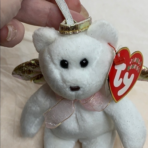 Ty Jingle Beanies Halo II Angel Bear - Picture 7 of 9